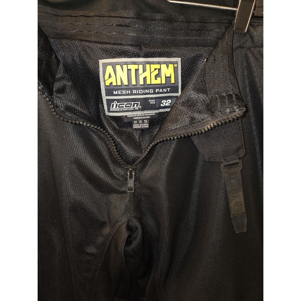 ICON Black Mesh Riding Pants